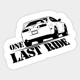 one last ride Sticker